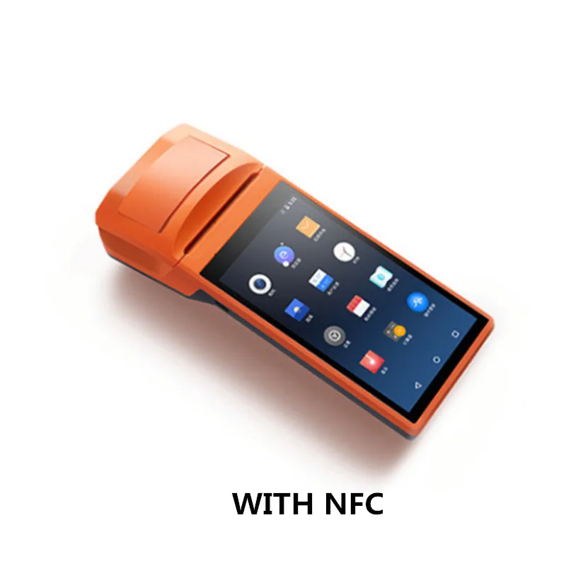 WITH NFC SM-V1S Портативный беспроводной Bluetooth термопринтер сенсорный экран usb Android wifi GPRS Мобильный POS мини принтер - Цвет: WITH NFC