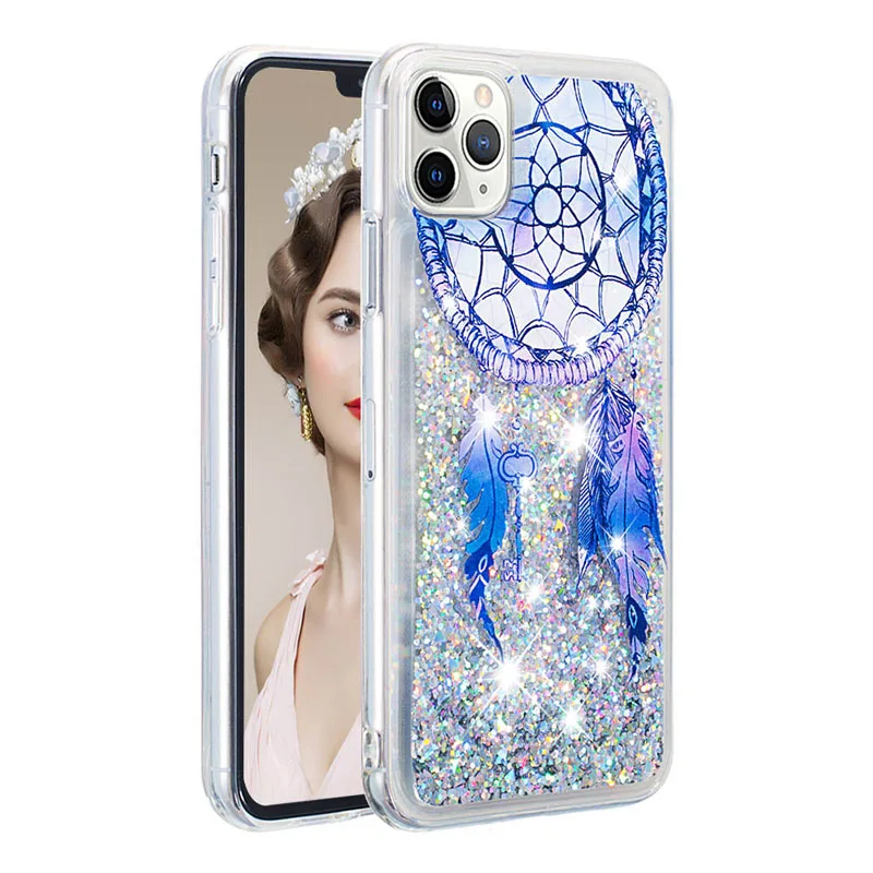 Чехол для iPhone 11 Pro 4 4S 5 5S SE 6 7 8 Plus X XR XS Max блестящий мягкий милый чехол с блестками и