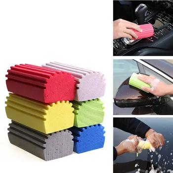 

1PC Multifunctional Car Wash Sponge Wiper Durable PVA Strong Water Absorption Auto Cleaning Sponge Random Color