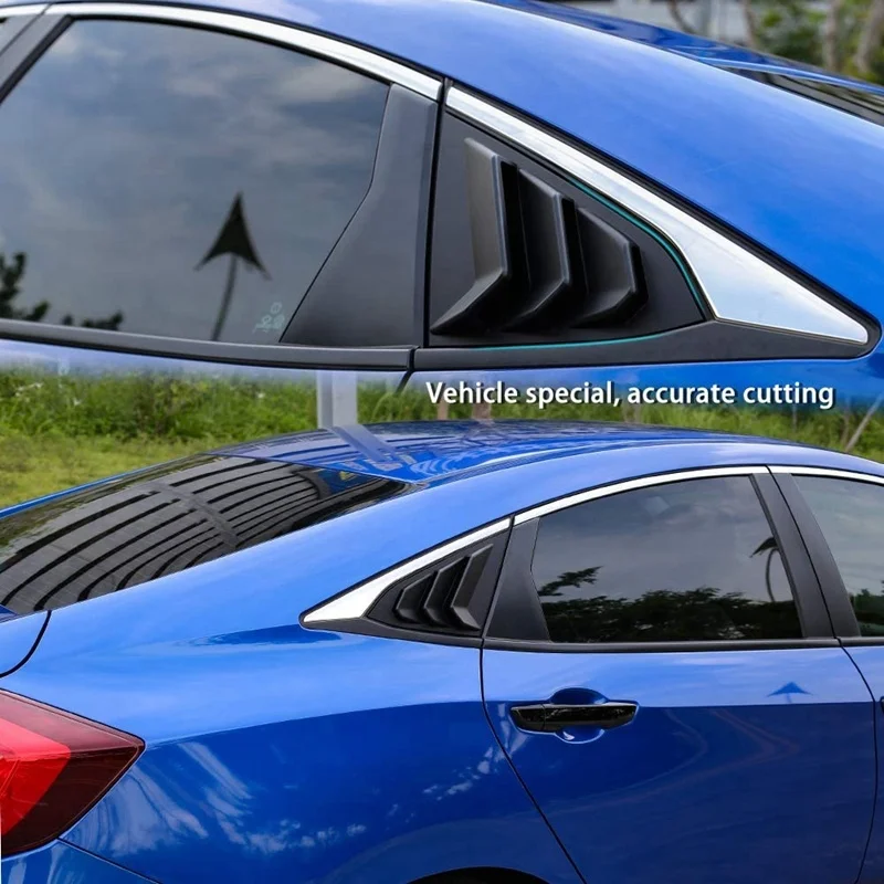 Other Parts & Accessories Window Louver Cover Rear Louver Frame Vent