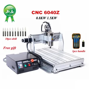 

6040Z CNC router machine 4 Axis Drilling and Milling Machine For Stone Aluminum Engraving 800W /1500W With Free Gift