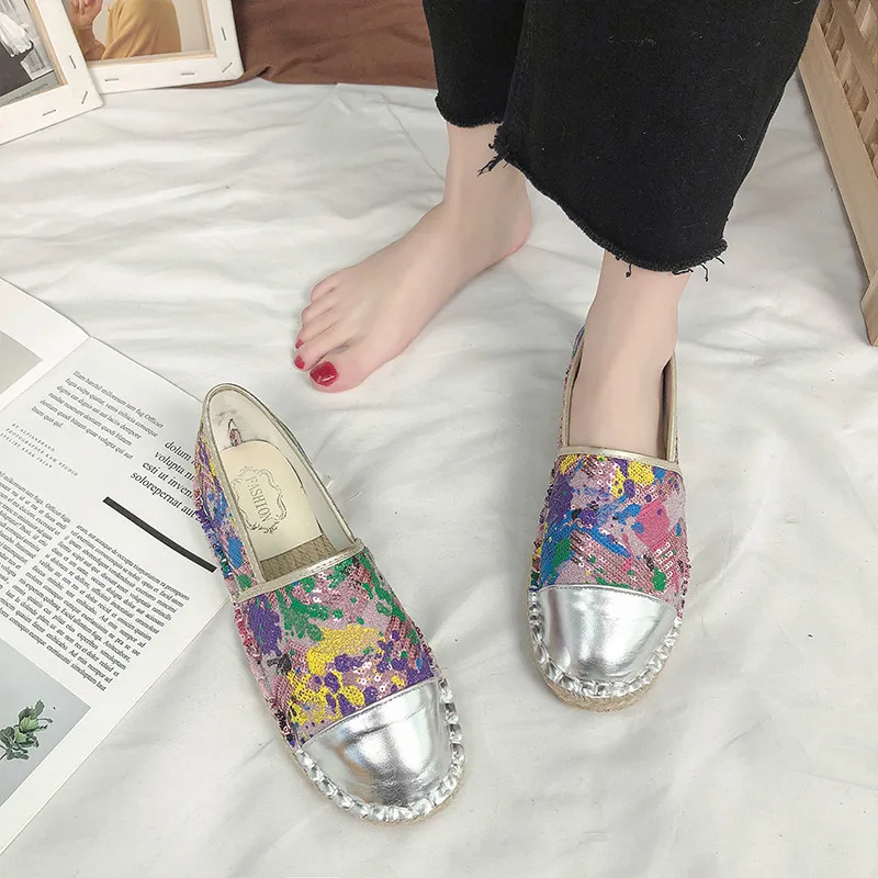 

Round Toe Summer Shoes Ladies Mixed Colors Women's Moccasins Modis All-Match Casual Female Sneakers Flats Slip-on 2019 Cute