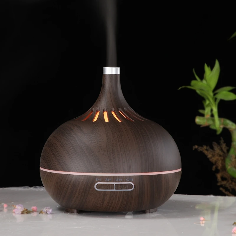 Aroma Essential Oil Diffuser Ultrasonic Cool Mist Humidifier Air Purifier 7 Color Change Led Night Light for Office Home - Цвет: Dark