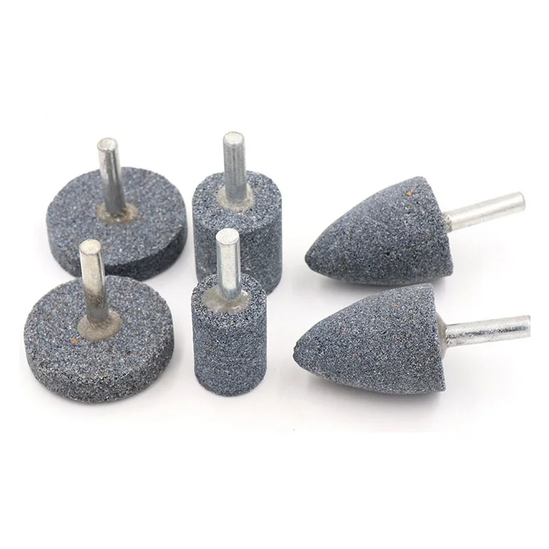 1 шт. 6 мм хвостовик абразивные насадки для Dremel Rotary Tools цилиндрические для Dremel вращающиеся инструменты шлифовальный круг головка металлический для полировки дерева инструмент