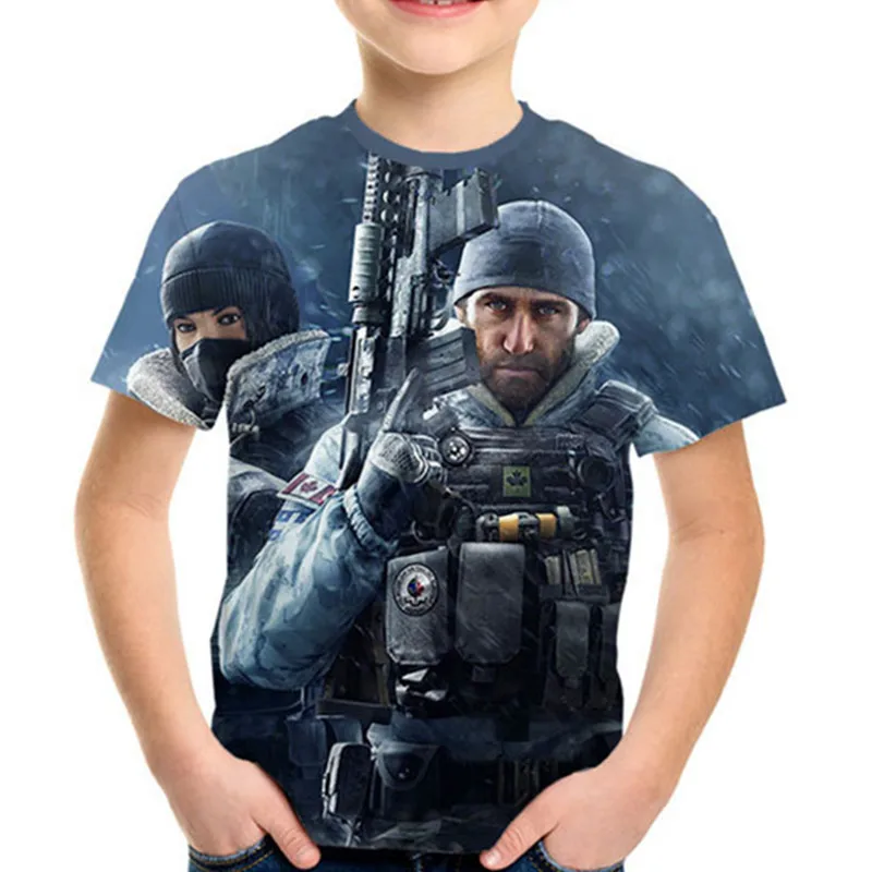 2020 комплект модной детской летней 3D футболки с надписями &quotCall Of Duty видео для