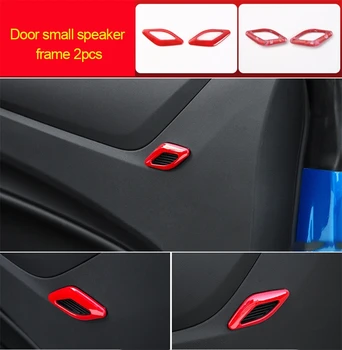 

For Chevrolet Camaro Bumblebee 2017-2020 chrome red color Door small speaker frame 2pcs
