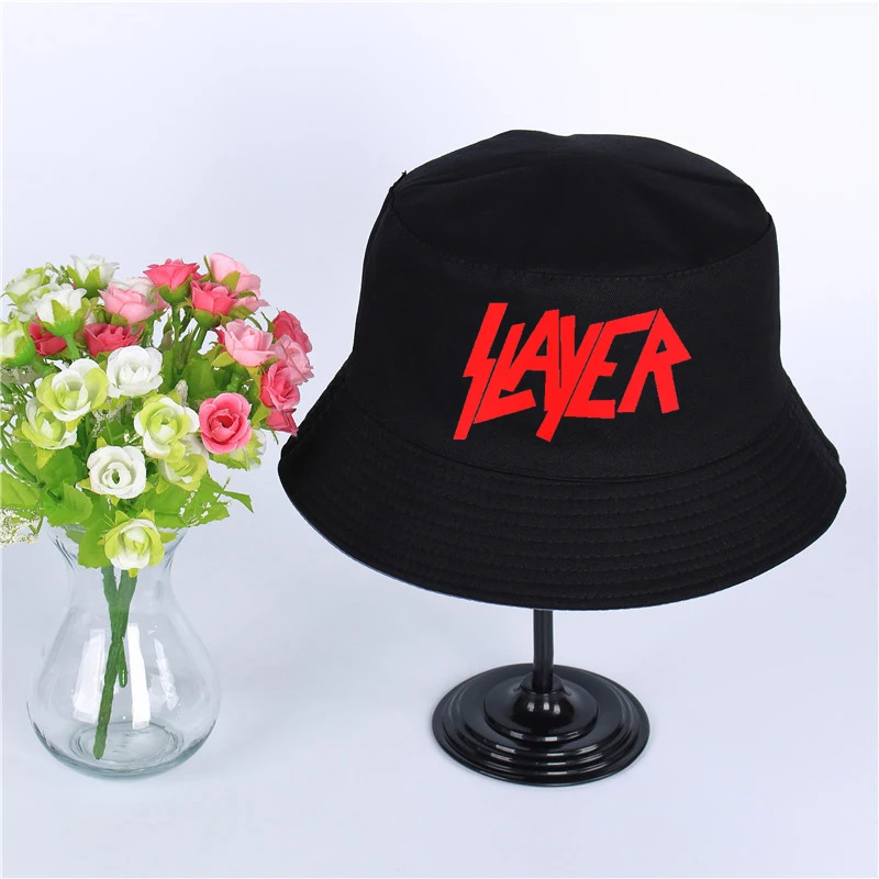 С логотипом Slayer летняя шляпа Для женщин мужские Панама-истребительница дизайна