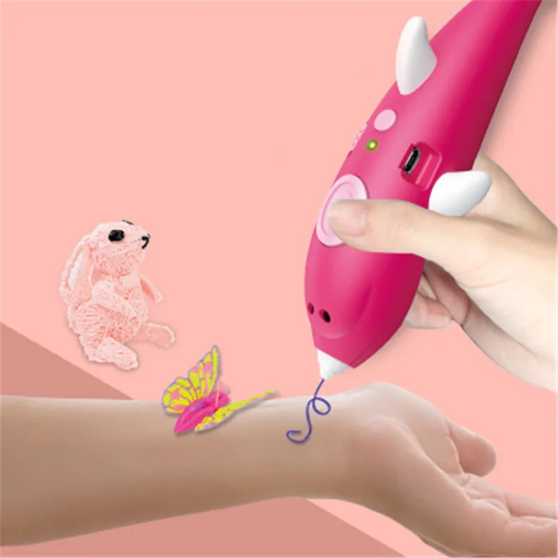 

18 couleurs 3D Pen Original DIY 3D Printing Pen With 1.75mm ABS Filament Creative Toy Birthday Gift For Kids Design Drawing Toys
