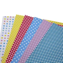 20*34 см лист ткани из искусственной кожи с принтом в горошек, винил для рукоделия сережек с бантом, сделай сам для изготовления домашнего текстиля, 1Yc3602