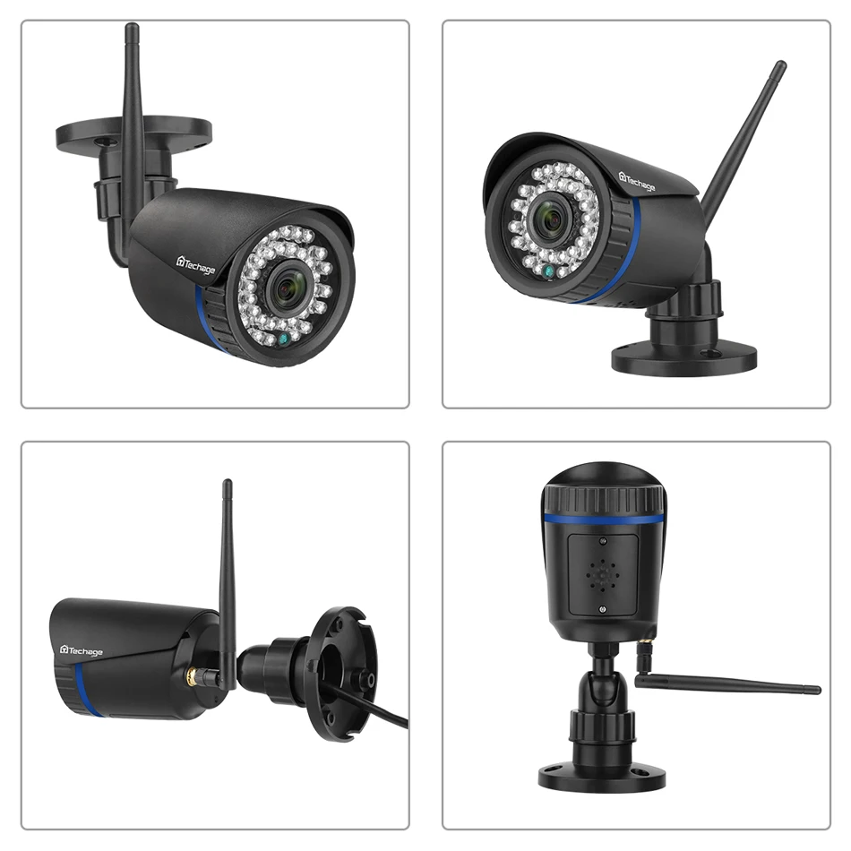 Techage 1080P Wifi 2-Way Audio Suono Record di Scheda SD CCTV di Sicurezza Domestica Senza Fili del