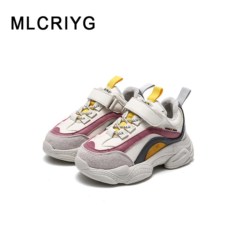 

Kids Sport Sneakers Baby Girls Warm Casual Sneakers Boys Brand Running Shoes Children Chunky Sneakers Fashion Trainers Winter