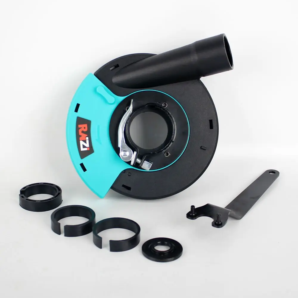 Raizi 125/180mm Angle Grinder Dust Shroud Cover Kit with Replaceble Brush Universal Surface Grinding Dust Collection Cover Tool