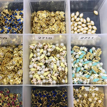 

3D Conch Rhinestones For Nails 10 Pcs/Lot Design Flower Style Gem Mix Beauty Charms Manicure Nail Art Gift Nail Design Charm