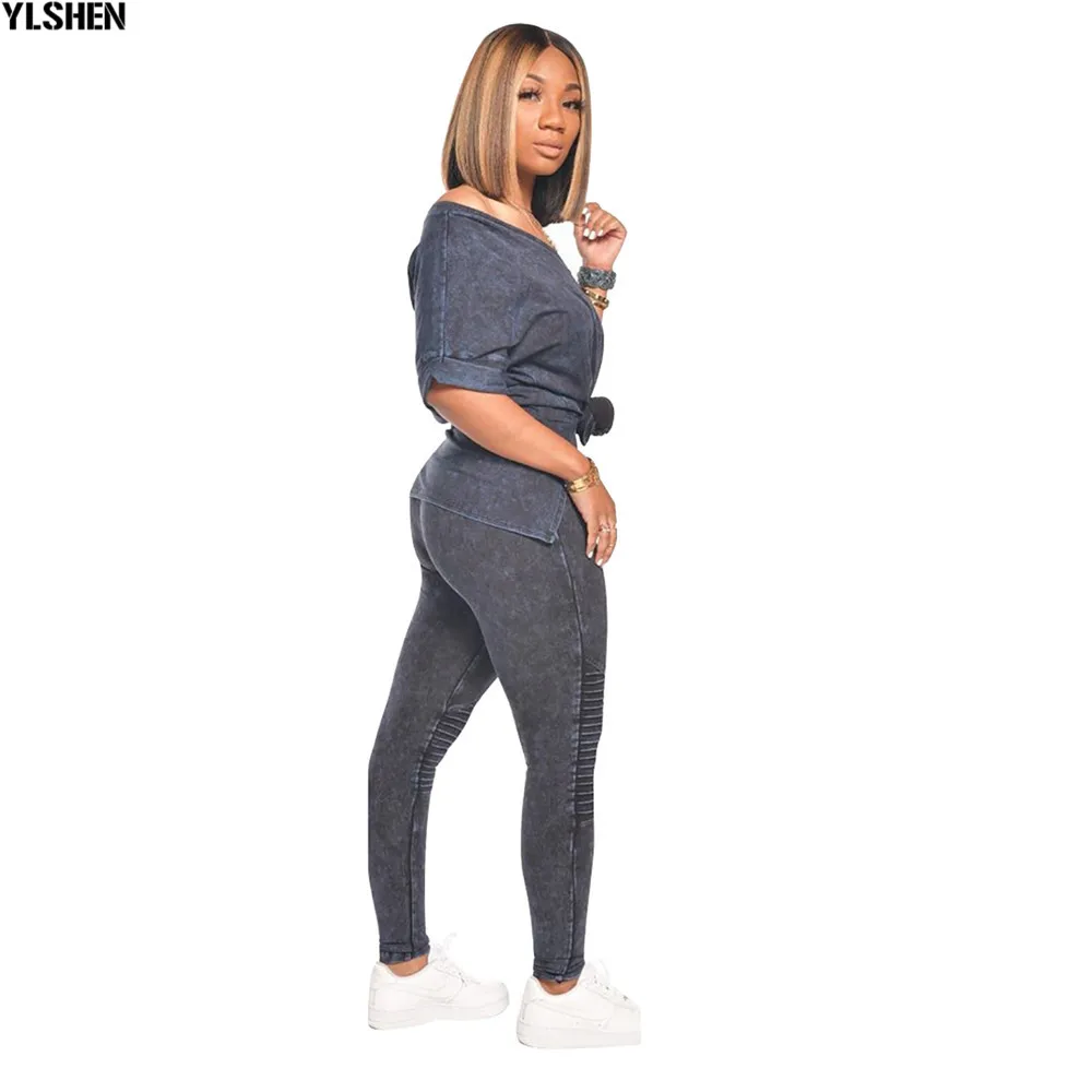 Two Piece Set Women 2020 Fashion Clothes African Dresses for Women Dashiki Dress Tops and Bodycon Pants 2 Piece Sets Outfits 11