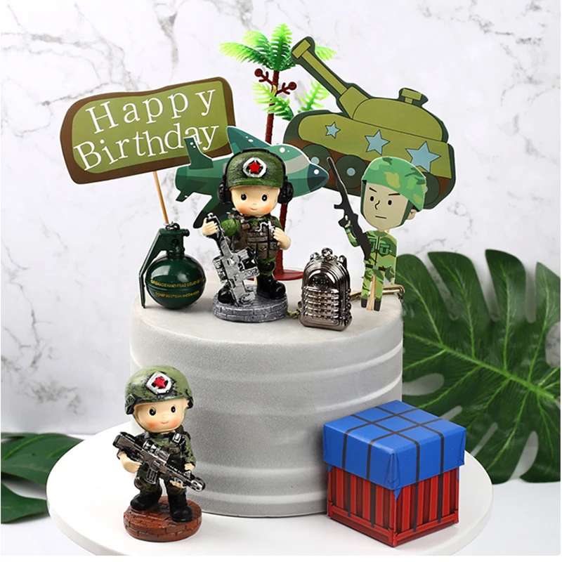 Decoration De Gateau A Theme De Fete 1 Ensemble Petit Avion De Reservoir Militaire Fournitures De Gateau D Anniversaire Pour Enfants Garcon Decorations De Fete Aliexpress Maison Animalerie