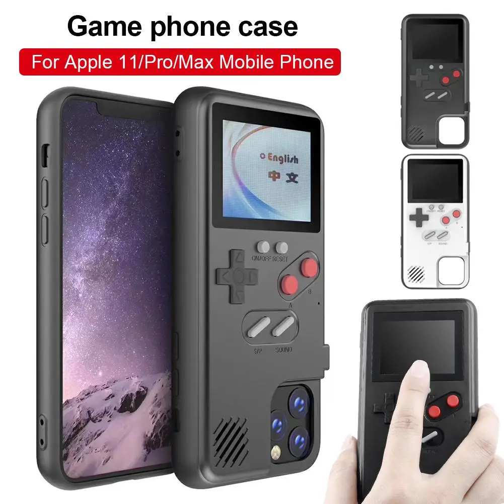 

New Handheld Game Phone Case Retro 3D Case With 36 Small Game For IPhone 11 Pro Max Full Color Display Phone Cover For IPhone 11