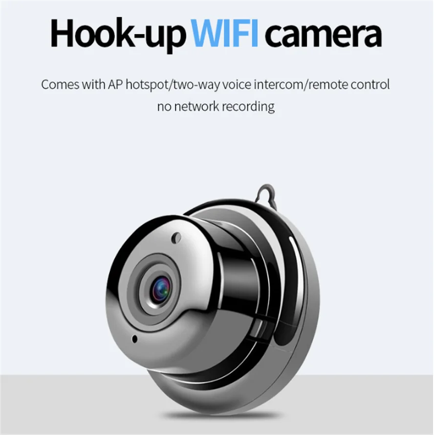 

NEW Mini Wifi Camera Night Vision Motion Detection IP Camera Wireless CCTV Infrared 2-Way Audio Home Security Camcorders
