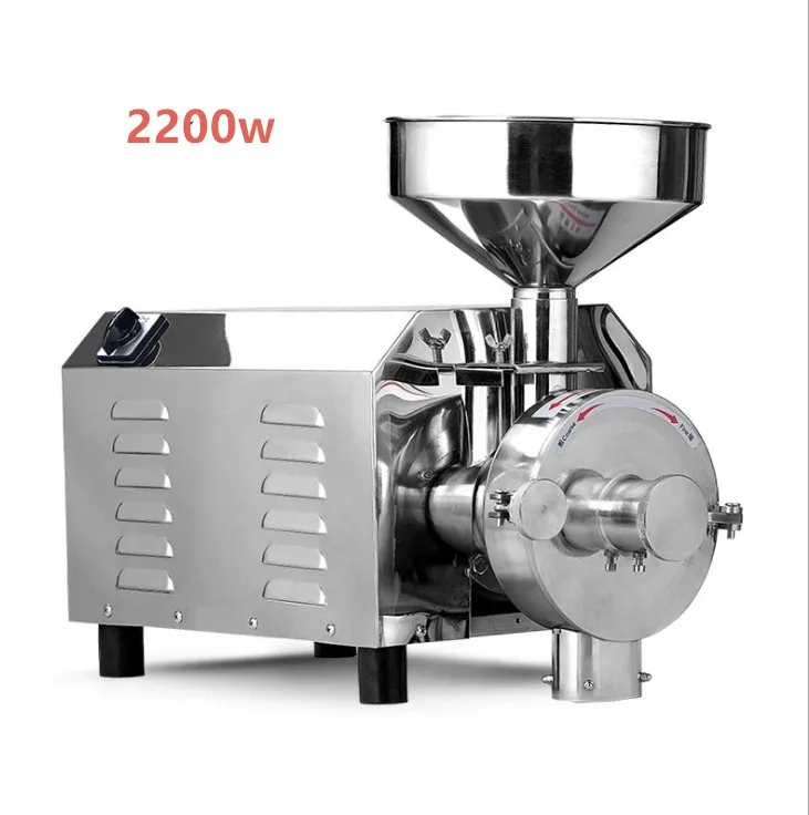 

2.2KW Spice and Chinese Herb Grinder,Soybean Grain Food Grinding Machine, STAINLESS STEEL and Multifunctional high quality ne