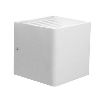 

5W LED COB Square White Modern Up and Down Wall Light for Indoor Balcony Home Lighting Fixture (Warm White 3000K)