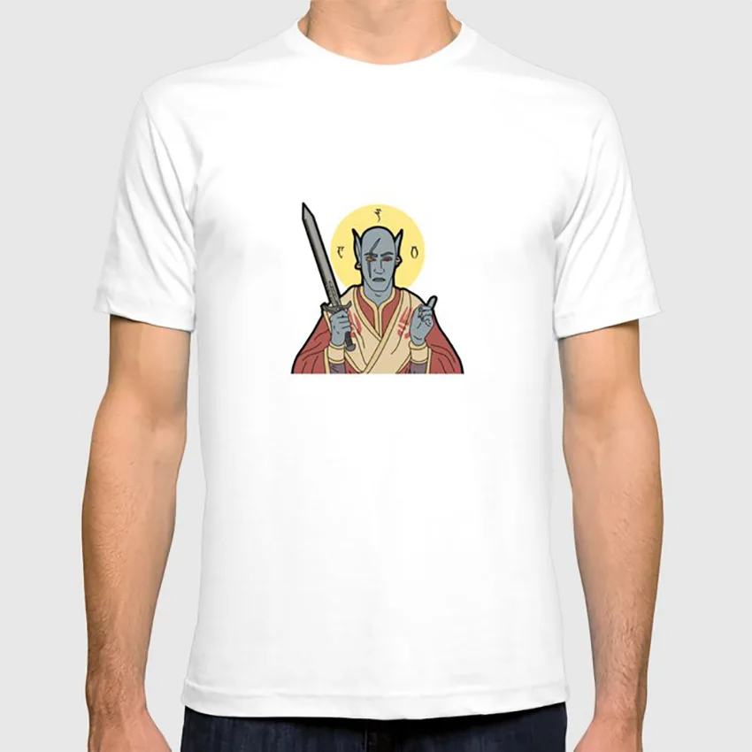 Футболка с изображением святого цзюба morrowind fanart