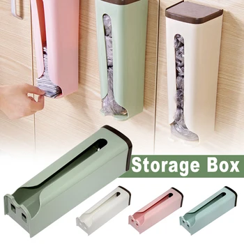 

Kitchen Portable Creative Wall Hanging Kitchen Home Storage Plastic Racks Storage Box Organizer Bathroom Hang Bags Holders Racks