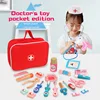 Wooden Toy Pretend Play Doctor Set Educationa Toys for Child Medical Simulation Medicine Chest Set for Kids Interest Development 1