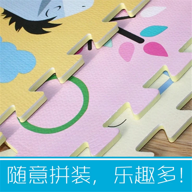 Disney Stitching Crawling Mat 30x30 9 Pieces Children Girl Mat Baby Game Pad Assembling Climbing Mat Baby Toy Mat Assembling