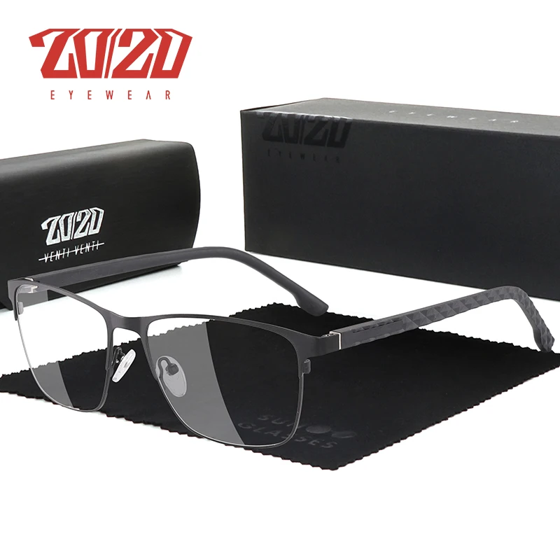 

20/20 Brand Design Men Titanium Alloy Optical Glasses Frame Ultralight Square Myopia Prescription Eyeglasses HT24-72