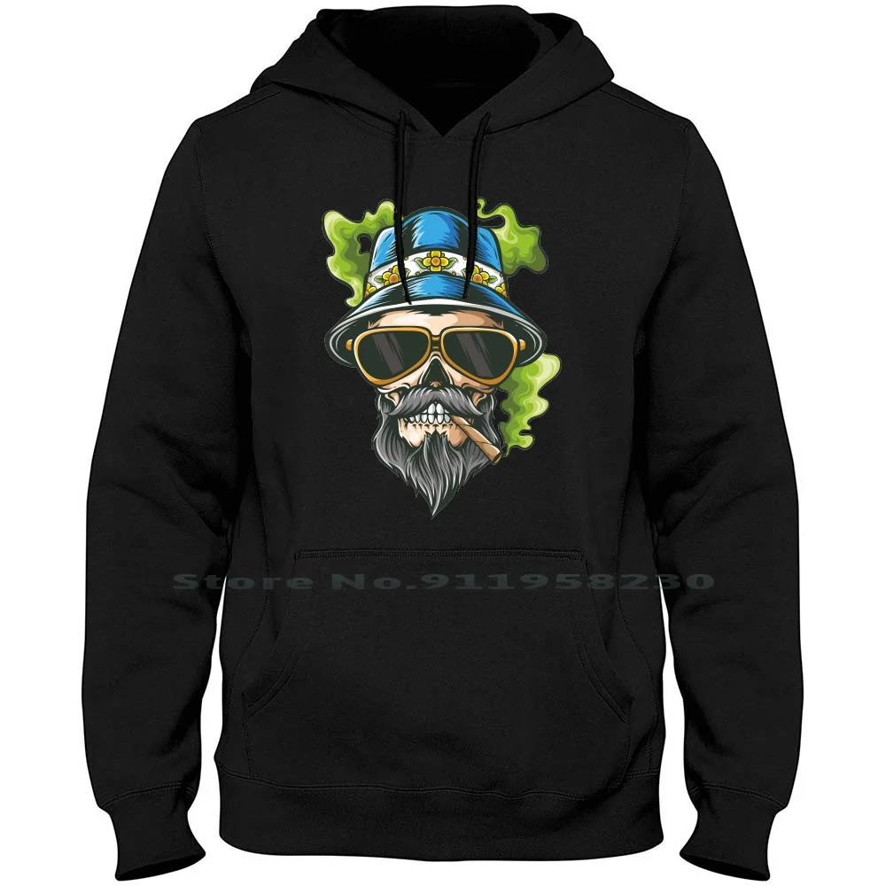 

Skull Men Women Hoodie Pullover Sweater 6XL Big Size Cotton Europe Skull Skill Rope Ill Up