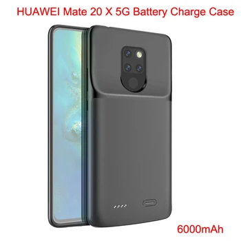 Перейти на Алиэкспресс и купить Huawei mate 20X5G 6000mAh зарядное устройство чехол power Bank Charing чехол для huawei mate 20X5G зарядное устройство чехол