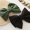 Girls New Oversized Bow Knot Hairgrips Linen Barrette Hair Clip Ponytail Women Elegant Headwear Hairpins Hair Red White Acessory ► Photo 3/6