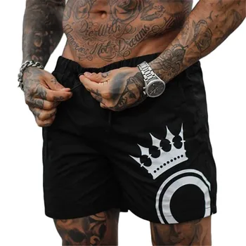 

new Summer Mens Slim Shorts Fitness Bodybuilding Fashion Casual Gyms Jogger Workout Short pants Sportswear