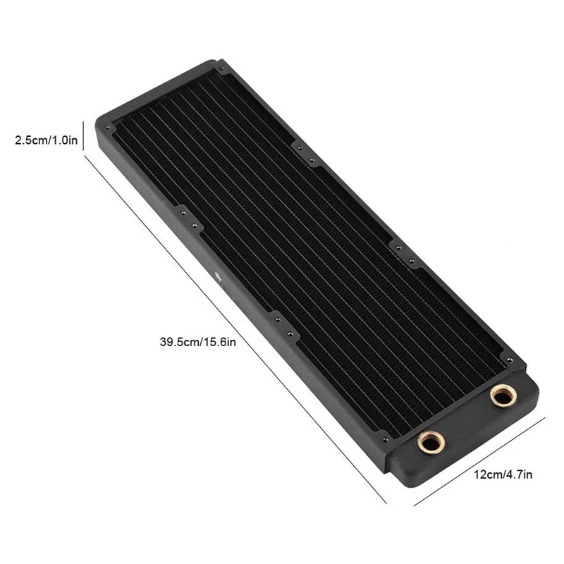 FREEZEMOD TSRP BP 360 мм компьютерный ПК кулер для воды латунный радиатор 12 см вентилятор