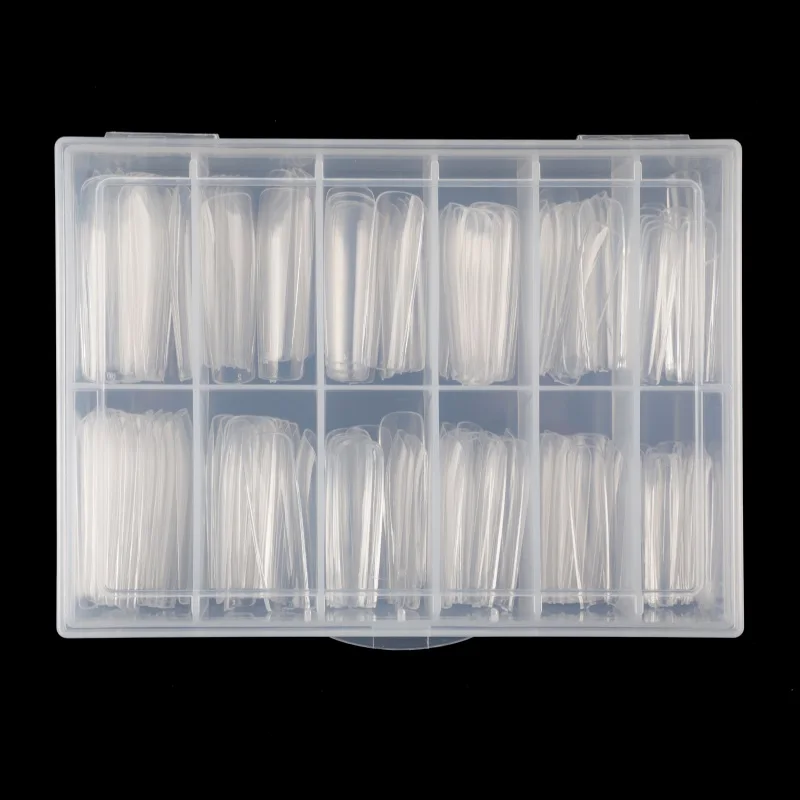 Macia na Arte das Unhas Quadrado Profunda C-curva Cobertura Completa Gel Unhas Dicas Artificial Forte Imprensa Francesa Xxl 7 Xxl quadrado profunda c-curva cobertura completa gel