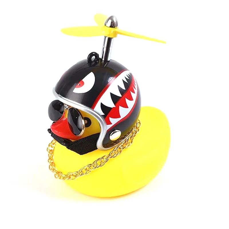 Bicycle Bell Bicycle Horn Bicycle Alarm Bicycle Accessories Bike Horn Bicycle Paste Handlebar Bell Yellow Duck Helmet Propeller Car Decoration Kid Riding Safety Alarm Cycling Accessories