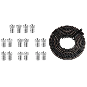 

3D Printer Nozzle with Gt3-6mm 1M Synchronous Wheel Synchronous Belt 3D Printer Open Timing Belt for Openbuilds