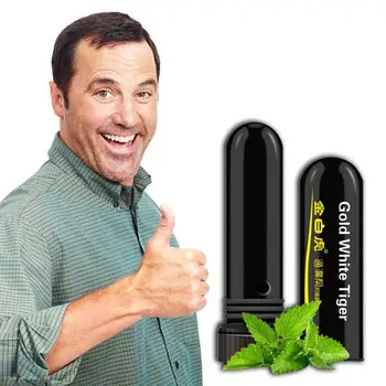 

1 pcs Herbal Nasal Inhaler Stick Mint Nose Stick Refreshing Aroma Stick Inhaler Care Treatment For Asthma Nasal Rhinitis No U9V1
