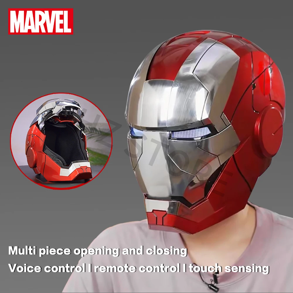 Marvel 1:1 Electronic Iron Man Helmet LED Light Up Iron man Mask 