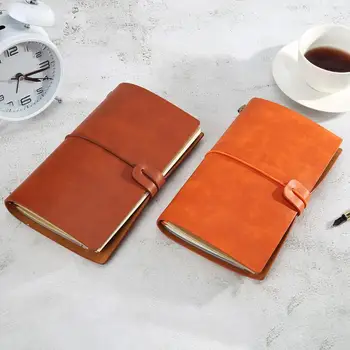 

PU Leather Loose-leaf Notebooks Retro Vintage String Sketchbook Stationery Gift for Schools Children Presents
