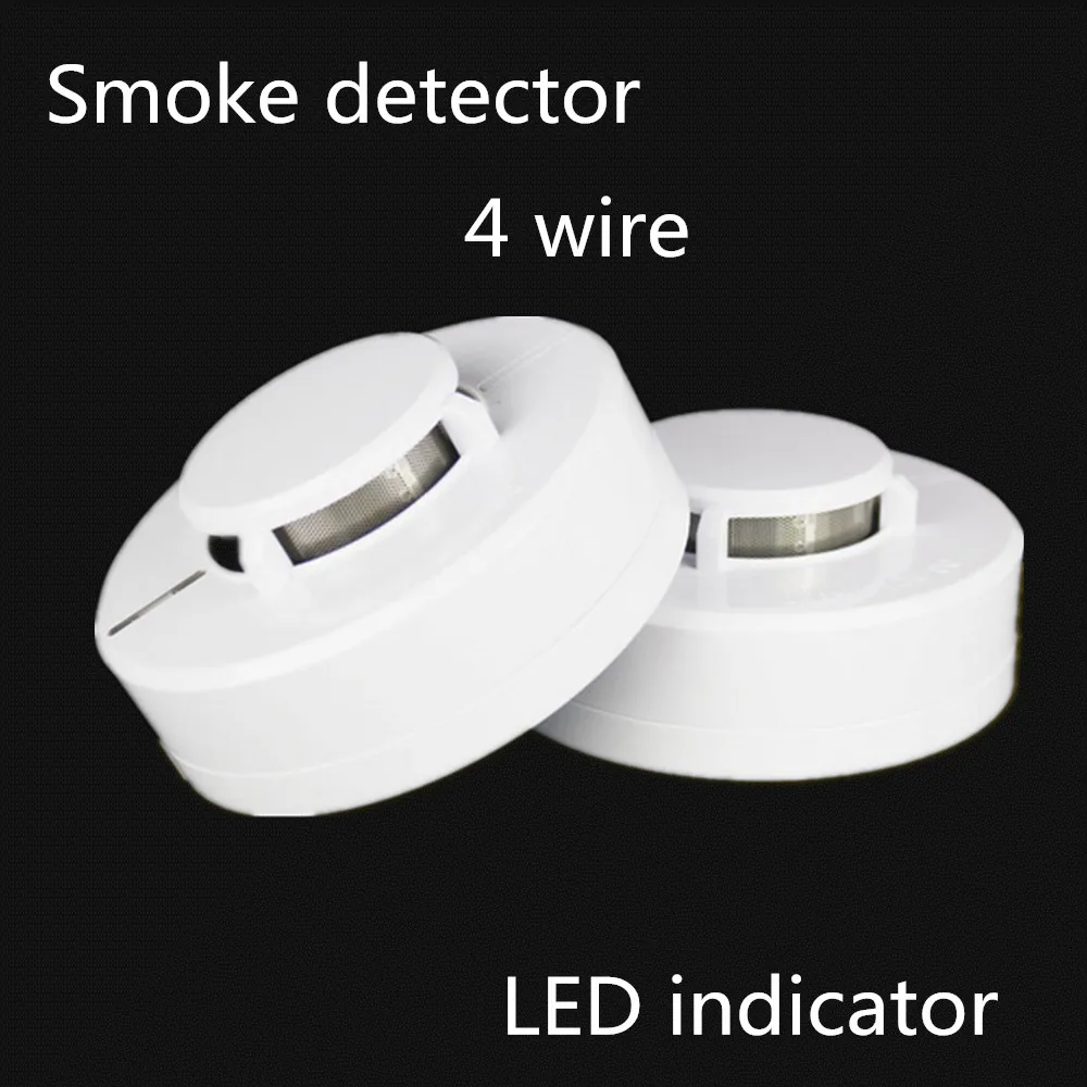 

4 Wires Network Smoke Detector LED indicator Dustproof and Mothproof DC9-35V Smoke Sensor Fire Detector Alarm Home system