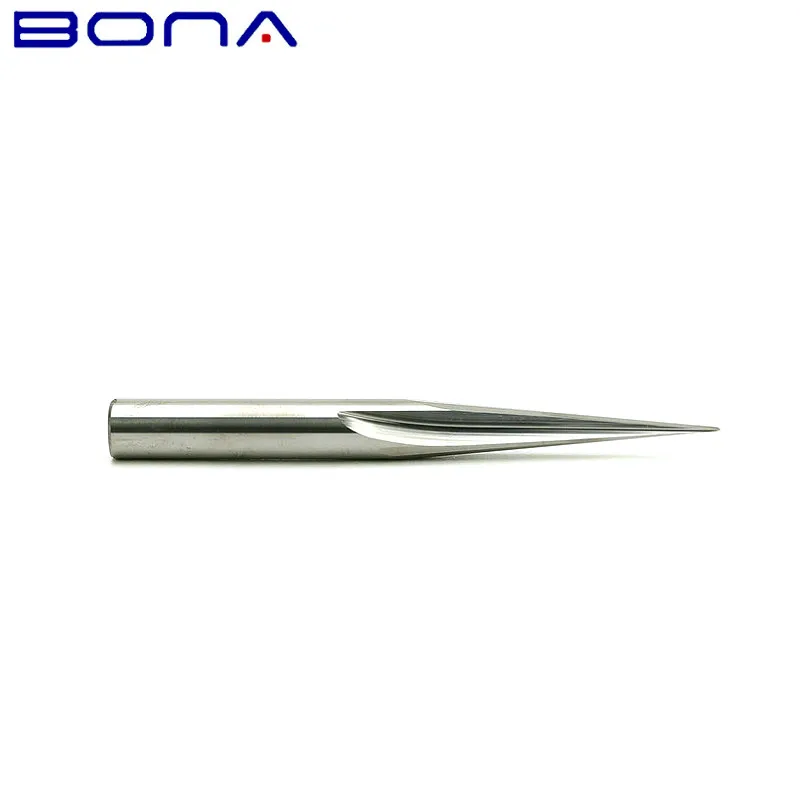 15 degree 6*50*0.5mm V Carving 2 Flutes Straight Carbide Milling Cutter Wood Router Bit Woodworking Tools 3D Engraving Endmill