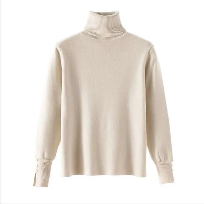 2020 Fashionable Women Knitted Sweater Ladies solid autumn winter Long Sleeve Turtle Neck Sweater Pullover 2020 Fashionable Women Knitted Sweater Ladies solid autumn winter Long Sleeve Turtle Neck Sweater Pullover