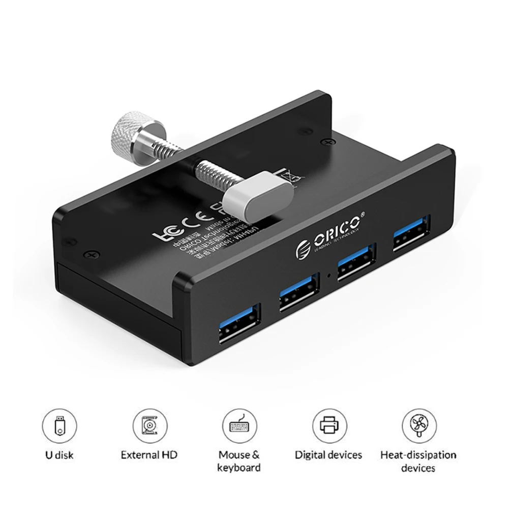 USB-Концентратор ORICO MH4PU алюминиевый с 4 USB-портами 3 0 10-32 мм 100 см | Компьютеры и офис