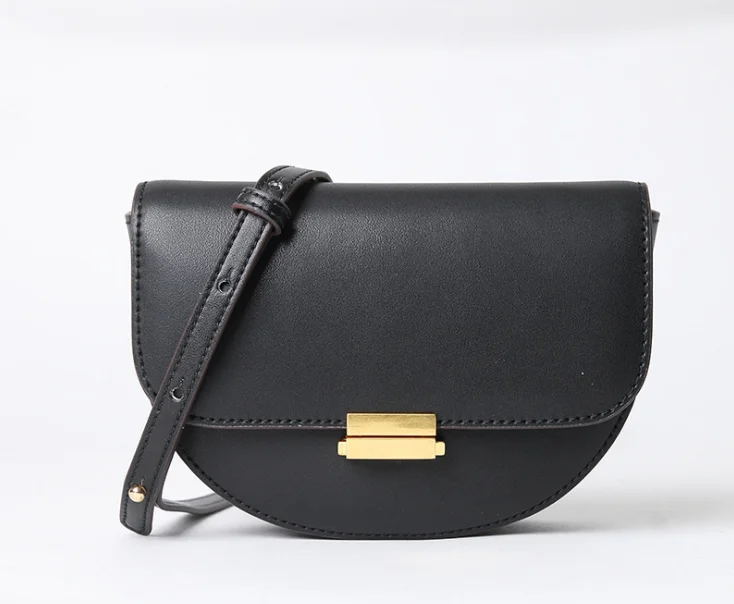 

Split leather women belt bag waist packs small saddle bags