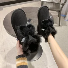 

Winter Women's Snow Boots New Casual Thick-soled Warm Ankle Short Plush Flat Shoes Fashion Dress Chelsea Boots Casual Boots