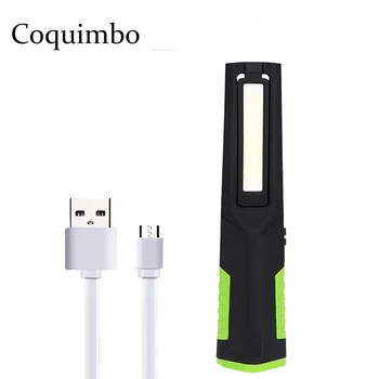 

360 Rotate Car Repairing Light USB Rechargeable LED Flashlight 5 Mode Portable Strong Magnetic Inspection Work Light Power Bank