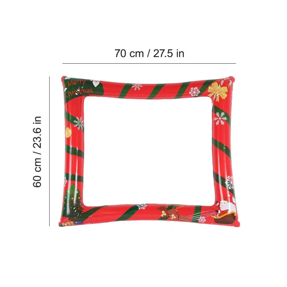 Christmas Photo Frame Booth Props Inflatable Christmas Photography Background Christmas Gift Festive Decoration Party Supplies