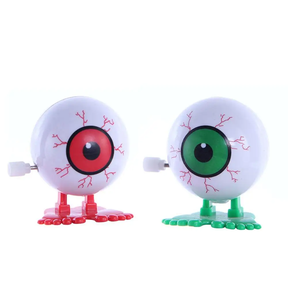 

2Pcs Kids Clockwork Toy Funny Plastic Cartoon Jumping Eyeball Wind Up Clockwork Kids Child Toy