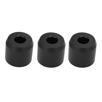 

3 Pcs Shaving Safety Razor Stand, Alloy Matte Black Retro Double Edged Razor Holder , Long Handle Razor Base ,Black