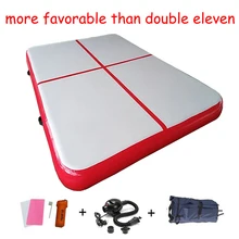 3x2x20 надувной воздушный Тренировочный Коврик, гимнастический матрас с воздушным насосом, тренировочный матрас для йоги, Черлидинга для домашнего использования